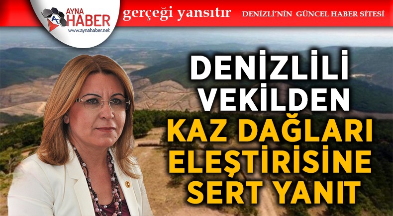 KAZ DAĞLARI ELEŞTİRİSİNE SERT YANIT