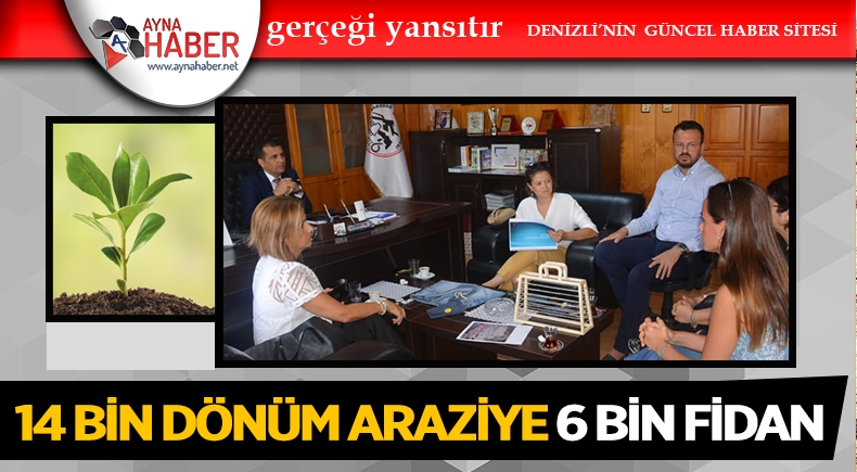 14 BİN DÖNÜM ARAZİYE 6 BİN AĞAÇ DİKİLECEK