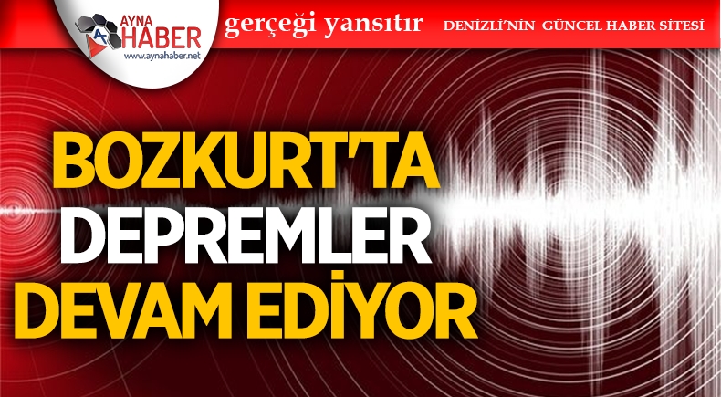 Bozkurt'ta Depremler Devam Ediyor